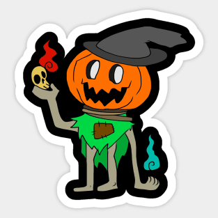 Halloween pictures on t-shirt for kids pumpkin Sticker